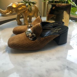 Kate Spade Corduroy Mule w/ Block Heel